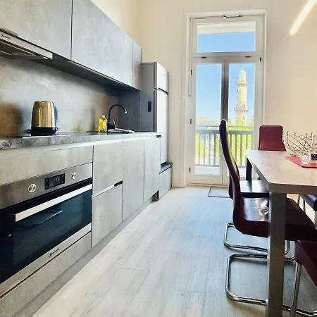 公寓 Berringer, Barsch, Direkt An Der Promenade 罗斯托克